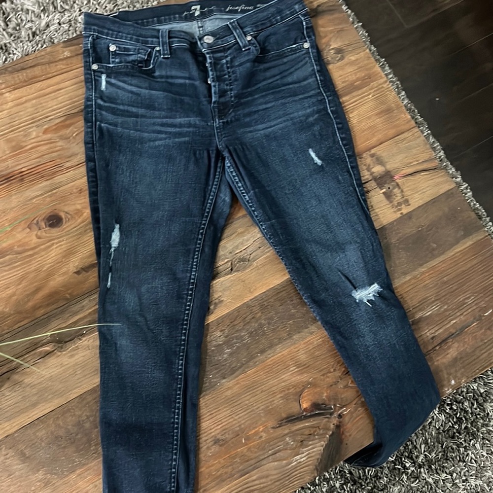 7 for all Mankind distressed jeans